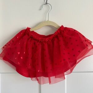 Red Heart Tulle Skirt